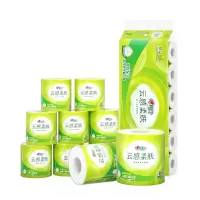 心相印(Mind Act Upon Mind) 云感系列150g10粒装四层加厚云感压花卷纸BT5410(新老包装随机发