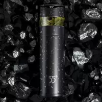 红帕就酱系列55度智能茶水分离保温杯蓝黑色400ml
