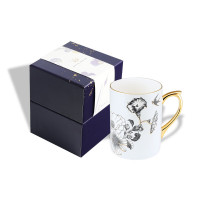 RoyalDutch 皇家荷兰欧式 茶与花的邂逅系列马克杯-青空蓝