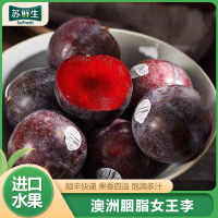 [苏鲜生]澳洲进口胭脂女王李 3斤 珠宝李子当季新鲜红布林整箱血丝李水果樱桃李孕妇
