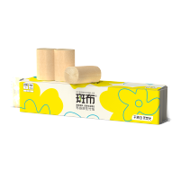 斑布卷纸长卷4层170克14卷班布本色手纸100%原生竹浆厕纸卫生间纸实心无芯大卷家庭装