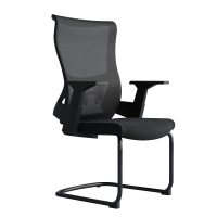 臻远ZY-GXY-06办公椅转椅人体工学椅电脑椅会议椅办公椅子学习椅(黑色)