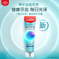 高露洁(Colgate)每日光泽健齿修护牙膏 沁凉薄荷味160g