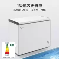 美的(Midea)卧式冰柜BD/BC-300KMXC(E)极地白