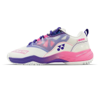 尤尼克斯羽毛球鞋女款比赛训练鞋动力垫SHB620GCR 白/粉红