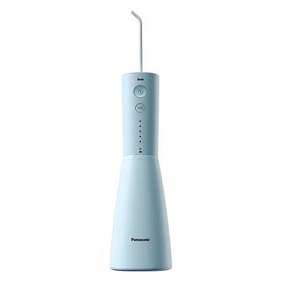 松下(Panasonic)冲牙器洗牙器水牙线 立式高频脉冲水流洗牙器 电动冲牙器 焕光瓶EW1423A405蓝色