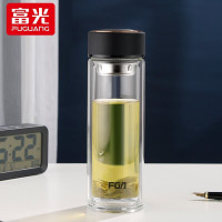 富光(FGA) 格调双层玻璃杯WFB1013-320 雅黑 320ml/个