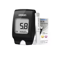 欧姆龙(OMRON)血糖仪家用医用智能免调码测血糖HGM-114血糖仪+50片试纸+50针头