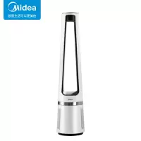美的(Midea)AMS150-C无叶风扇智能温感空气净化扇家用落地扇轻音塔扇遥控定时客厅卧室办公室(线下同款)