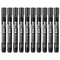 得力(deli) S550 记号笔 黑色10支/盒 黑色