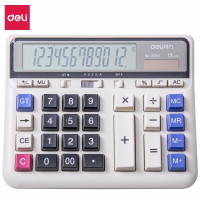 得力(deli) DL-2135 电脑键盘计算器 商务桌面型计算器 12位大屏幕大按键财务计算机 办公用品 计算器