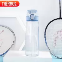 膳魔师(THERMOS)水杯700ML塑料吸管杯男女儿童随手杯子 Tritan材质 TCSF-700 BL蓝色/个