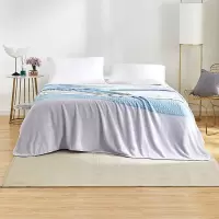 罗莱家纺 112001990363 临风听海法兰绒毯(蓝色) 150×200cm×280GSM