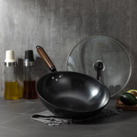 铂市 HG-DHT32 铂市氮化铁锻造炒锅 口径32CM