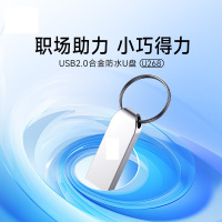 U盘 8g USB2.0 银色 金属投标 车载U盘 办公学习通用优盘