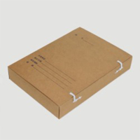 西玛无酸纸文书档案盒2cm 白无酸牛卡680g 7020 10个/包