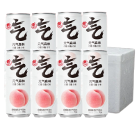 元气森林 白桃口味无糖苏打气泡水330mL*8罐