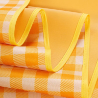 汉乐美途户外折叠野餐垫便携露营防潮垫加厚耐磨牛津布垫防潮垫爬行垫大号HL-0509 黄格防潮垫(2*2M)