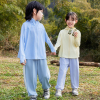 儿童防晒衣夏季户外防紫外线原纱披肩防晒服男女童皮肤衣宝宝外套