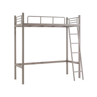 企诺 宿舍公寓床带木制衣柜书桌组合床上铺下桌铁架床 1980*880*2060mm