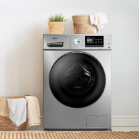 美的(Midea) MD100-1451WDY 滚筒洗衣机全自动 10公斤变频洗烘一体 智能APP遥控