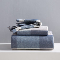 多喜爱-格调毛巾三件套(蓝)/-