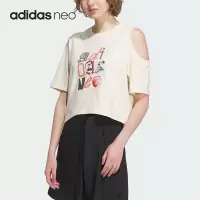 ADIDAS/阿迪达斯neo新款短款女子运动T恤