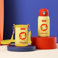 费雪 Fisher-Price FP-B001保温杯两用杯子学生可爱卡通不锈钢保温杯子550ml 红色