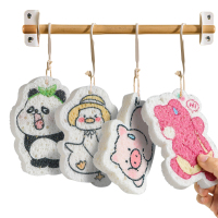 杜拓卡通可爱木浆棉洗碗擦海绵擦厨房刷碗刷锅神器宝宝洗碗百洁布抹布