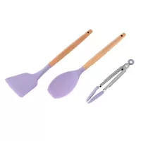赫曼德紫罗兰硅胶厨具套装HMD-8132