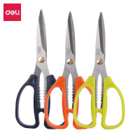 得力(deli)6039剪刀 办公家用生活强力剪刀不锈钢锯齿形剪刀裁纸刀