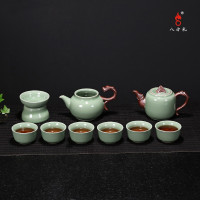 八方礼 龙行天下10入茶具绿色-BFL2020-6