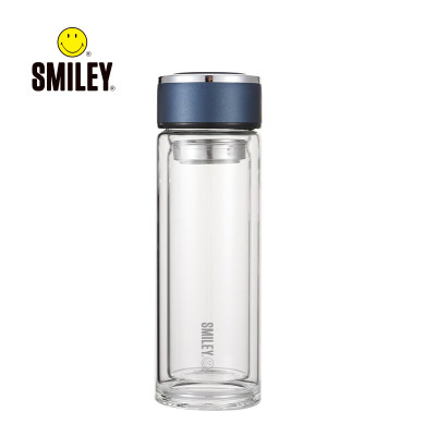 笑脸SMILEY茗茗双层玻璃杯SY-HBL3201