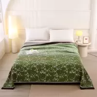 悠梦嘉居-四季恒温纱布毯200*230繁星绿YT-14603
