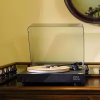 JBL音乐圆舞曲 SPINNER BT 专业留声机黑胶唱片机无线蓝牙唱盘机唱机 黑金色