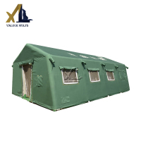 骁狼(XIAOLANG)大型电网充气棉帐篷30平米 野营电力救灾帐篷