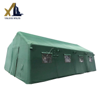 骁狼(XIAOLANG)大型电网充气帐篷 野营电力救灾帐篷绿色7*12米