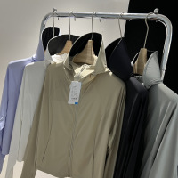 披肩凉感修身防晒衣女新款防紫外线专业户外透气冰丝短款防晒服