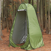 骁狼(XIAOLANG)户外厕所更衣帐篷免搭速开淋浴帐篷120*120*190cm两窗单人 军绿