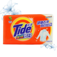 汰渍(Tide)全效炫白无磷增白皂洗衣皂218g三重功效 温和双手 去渍亮白 单块装