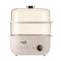 乐扣乐扣(LOCK&LOCK)EJP1467YEL 电蒸锅自由定时方便操作6L大容量多功能蒸锅 浅黄色
