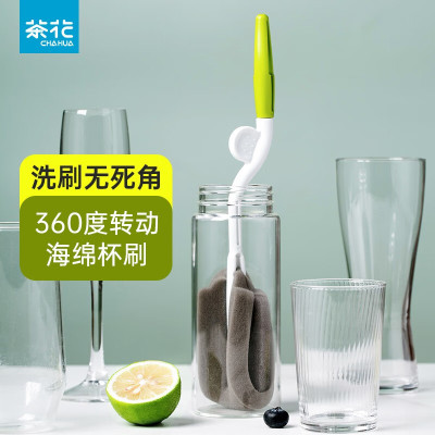 茶花 4422 转动海绵瓶刷 2个装