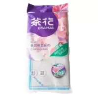 茶花 4512 夹层棉柔抹布 4片/袋*2袋