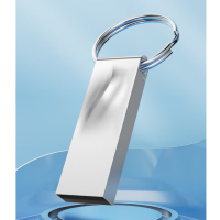 晶固(JINGGU) USB2.0金属U盘 防尘防水便携圆环128G