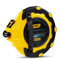 得力(deli)DL9930 盒式皮卷尺三倍速(黄)30mX14.5mm