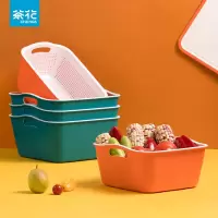 茶花 丽乐方形双层沥水筛L 015015