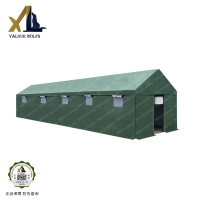 骁狼(XIAOLANG)三层加棉帐篷户外救援救灾防雨加厚帐篷5×10米 住20人