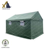 骁狼(XIAOLANG)三层加棉帐篷户外救援救灾防雨加厚帐篷5×4米 住8人