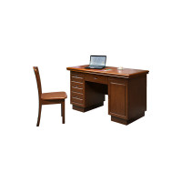 海邦(HAIBANG)办公桌书桌中式1.2m电脑桌+实木椅