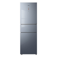 美的(Midea)BCD-271WTGPZM 冰箱271升三门铂金净味保鲜一级变频大冷冻空间家用冰箱 沁玉蓝